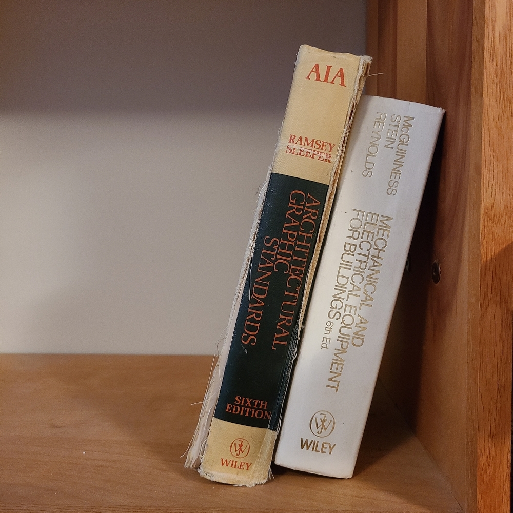Architectural Graphic Standards and Mechanical & Electrical Equipment Books